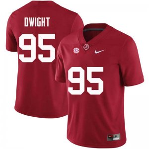 NCAA Men's Alabama Crimson Tide #95 Johnny Dwight Stitched College Nike Authentic Crimson Football Jersey HP17O28UM